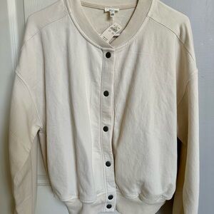 Aerie Cream Button-Up Cardigan